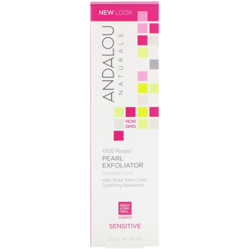 Andalou Naturals, Pearl Exfoliator, Sensitive, 1000 Roses | Herbalista
