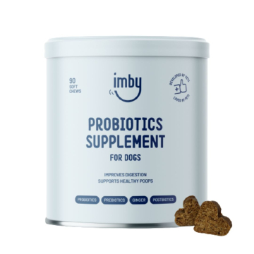 IMBY, Probiotics Supplement for Dogs, 90 Soft Chews