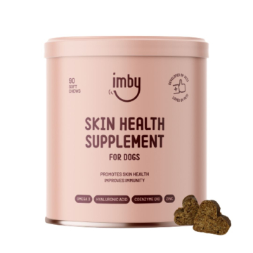 IMBY, Skin Health Supplement for Dogs, 90 Soft Chews