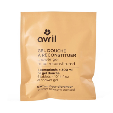 Avril, Reconstitutable Shower Gel Orange Blossom-Scented, 6 Tablets