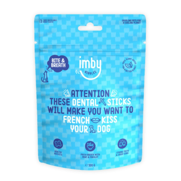 IMBY, Dog Treats for Fresh Breath and Dental Health, 100g