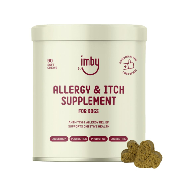 IMBY, Allergy & Itch Supplement for Dogs, 90 Soft Chews