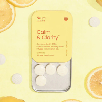 NeuroGum, Calm & Clarity Mints, Honey & Lemon, 12 Pieces