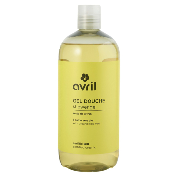 Avril BIO, Organic Shower Gel with Aloe Vera, Lemon Zest , 500ml