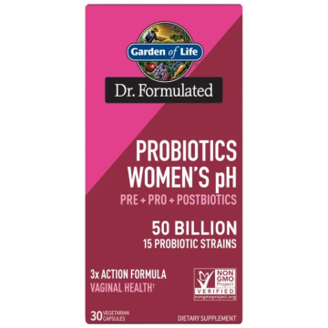 Garden of Life, Probiotics Women's pH, 50 Billion, 30 Vegetarian Capsules