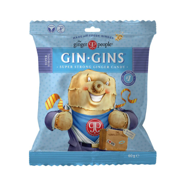 The Ginger People, Gin Gins Super Strong Ginger Candy, 60g