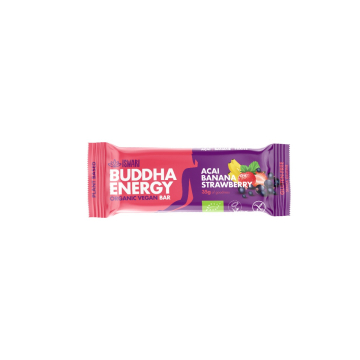 Iswari, BIO Buddha Energy Bar, Acai, Banana & Strawberry, Gluten Free, 35g