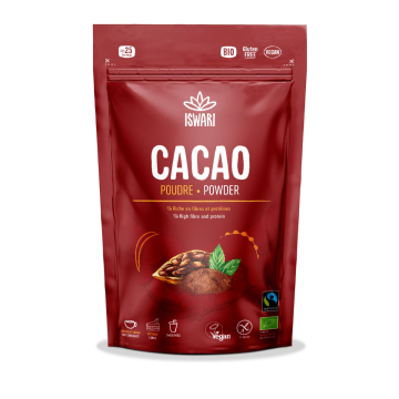 Iswari,&#x20;BIO&#x20;Cacao&#x20;Powder,&#x20;Gluten&#x20;Free,&#x20;125g