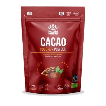 Iswari,&#x20;BIO&#x20;Cacao&#x20;Powder,&#x20;Gluten&#x20;Free,&#x20;250g