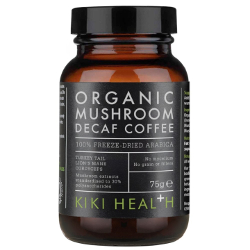 Kiki Health, Organic Decaffeinated Mushroom Extract Coffee Powder, 75g