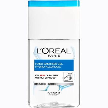L’Oreal Hand Sanitiser Gel Hydro-Alcoholic 70% 125ml