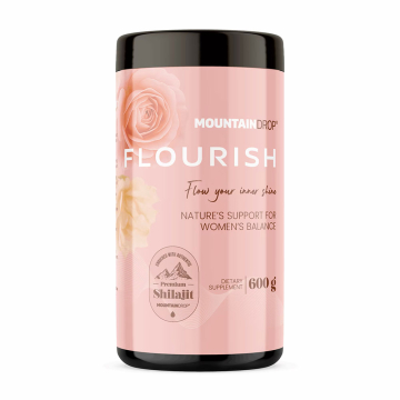MountainDrop FLOURISH, Natural Shilajit Blend for Women, 600g