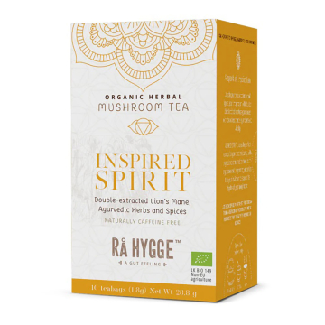 RA Hygge, BIO Inspired Spirit, Herbal Tea with Lion's Mane, 16 Bags