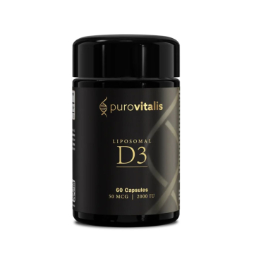 Purovitalis, Liposomal Vitamin D3 2000 IU, 60 Vegan Capsules 
