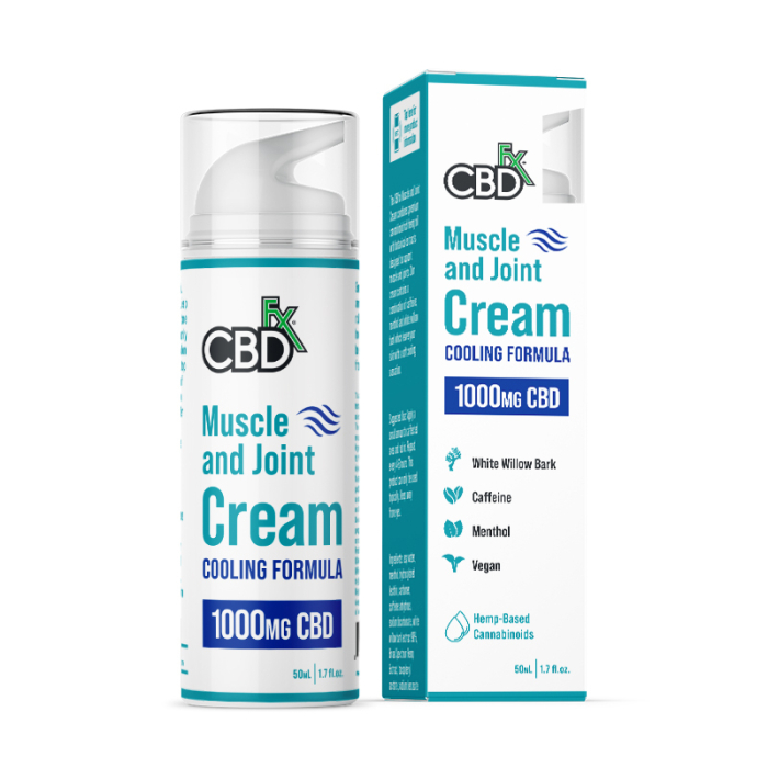 CBDfx, Muscle & Joint Cream, 50ml, 1000mg | Herbalista